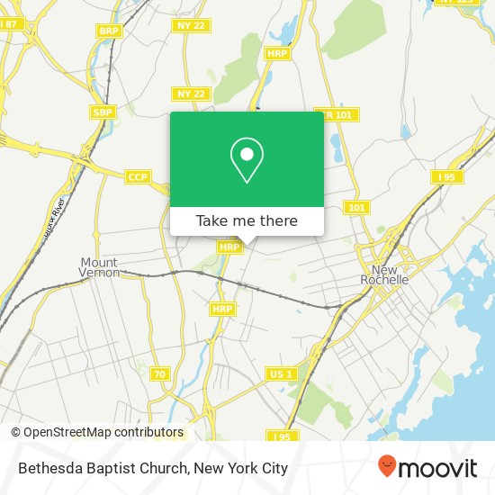 Bethesda Baptist Church map