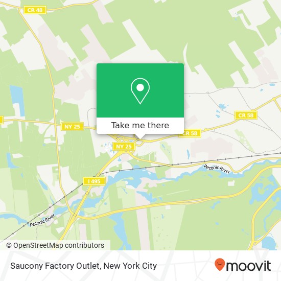 Saucony Factory Outlet map