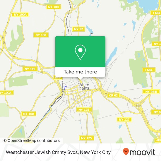 Mapa de Westchester Jewish Cmnty Svcs