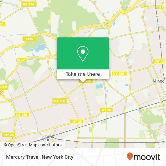 Mercury Travel map