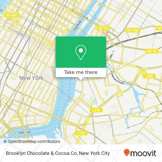 Mapa de Brooklyn Chocolate & Cocoa Co