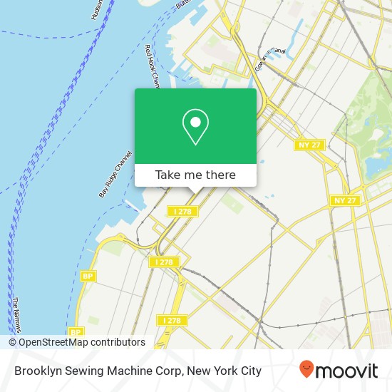 Mapa de Brooklyn Sewing Machine Corp
