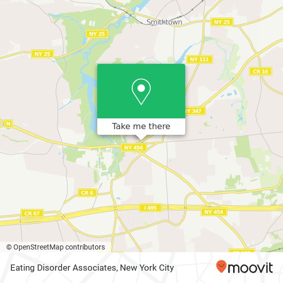 Mapa de Eating Disorder Associates