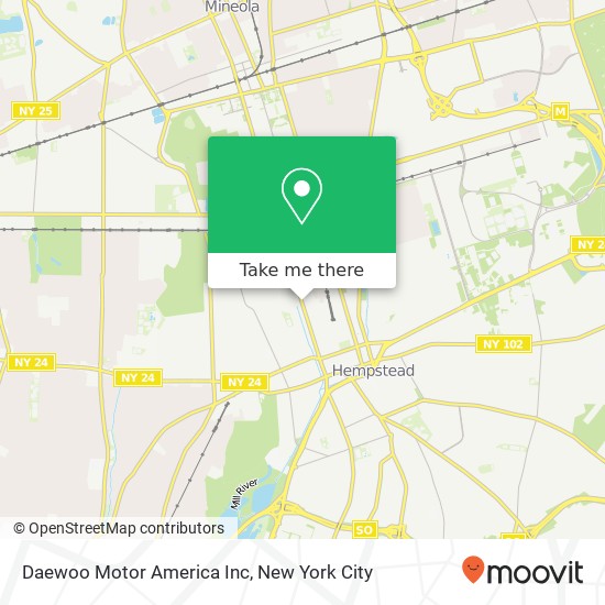 Mapa de Daewoo Motor America Inc