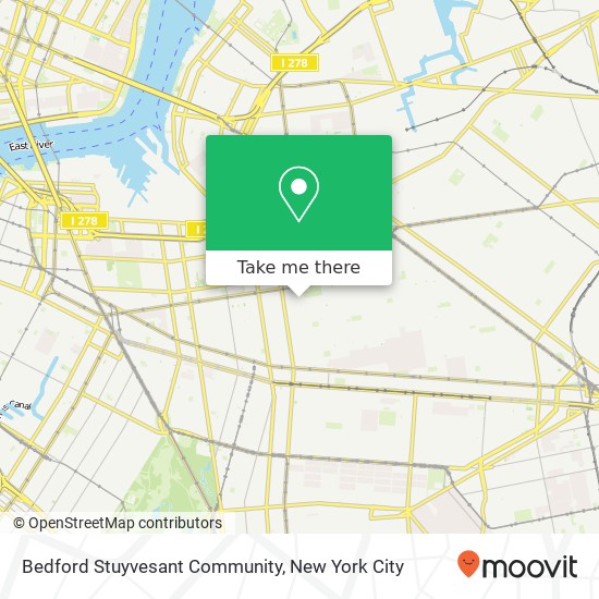 Mapa de Bedford Stuyvesant Community