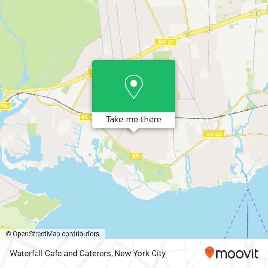 Waterfall Cafe and Caterers map
