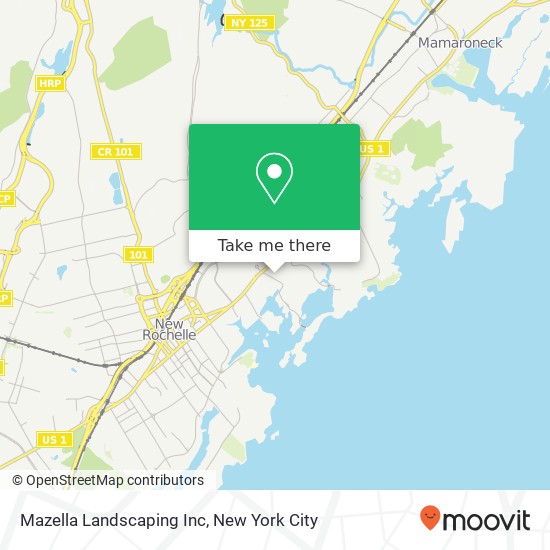 Mazella Landscaping Inc map