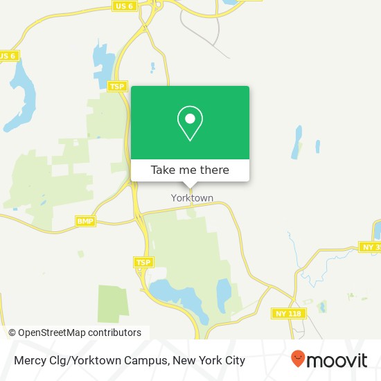 Mercy Clg/Yorktown Campus map