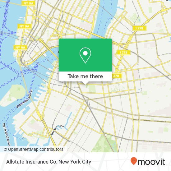 Allstate Insurance Co map