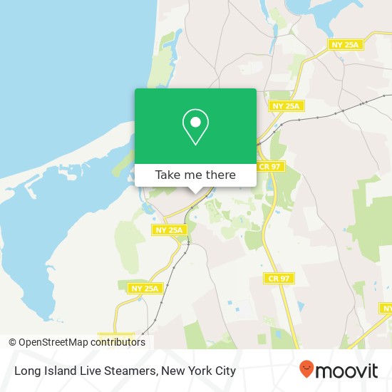 Mapa de Long Island Live Steamers