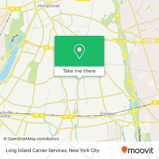 Long Island Carrier Services map