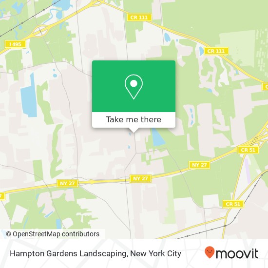 Hampton Gardens Landscaping map