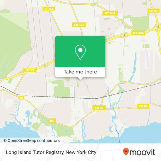 Mapa de Long Island Tutor Registry