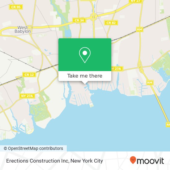 Erections Construction Inc map