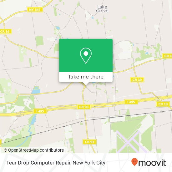 Mapa de Tear Drop Computer Repair