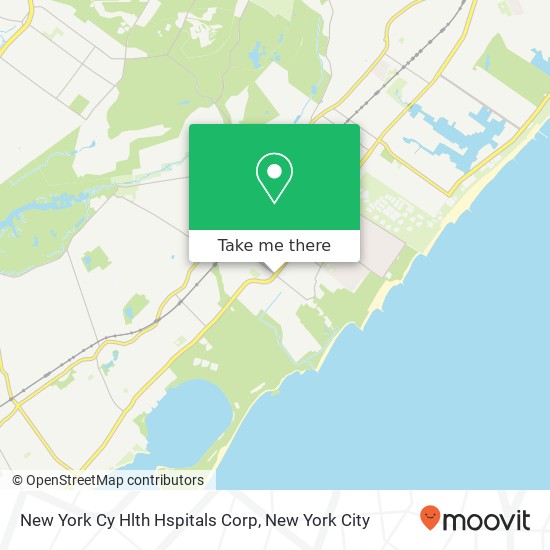 New York Cy Hlth Hspitals Corp map