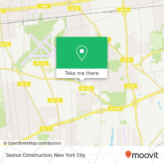 Sexton Construction map