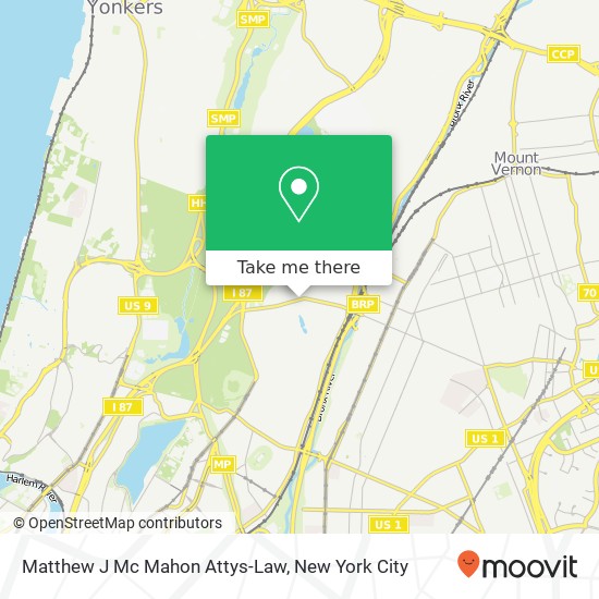 Matthew J Mc Mahon Attys-Law map