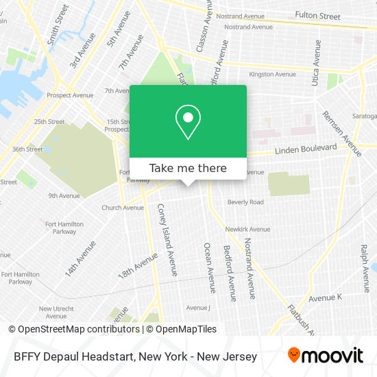 Mapa de BFFY Depaul Headstart