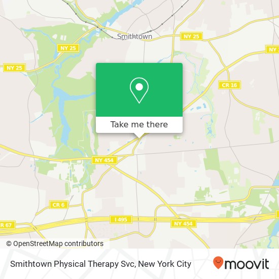 Smithtown Physical Therapy Svc map