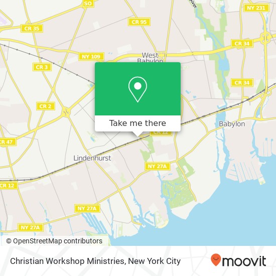 Christian Workshop Ministries map