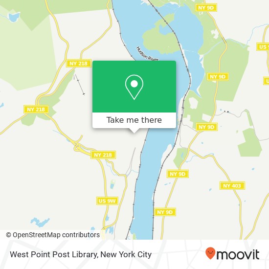 West Point Post Library map