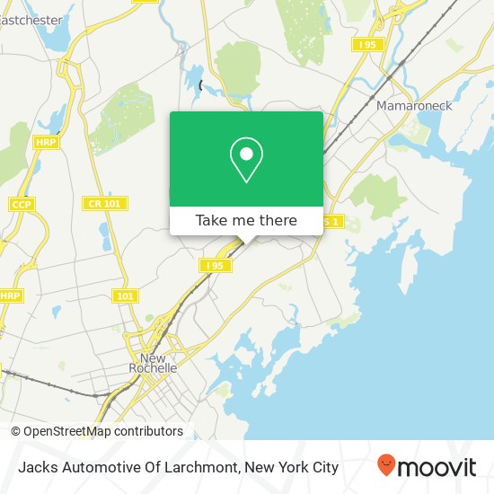 Mapa de Jacks Automotive Of Larchmont