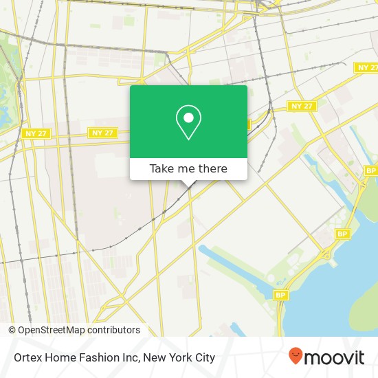 Ortex Home Fashion Inc map