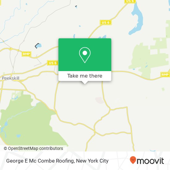 George E Mc Combe Roofing map