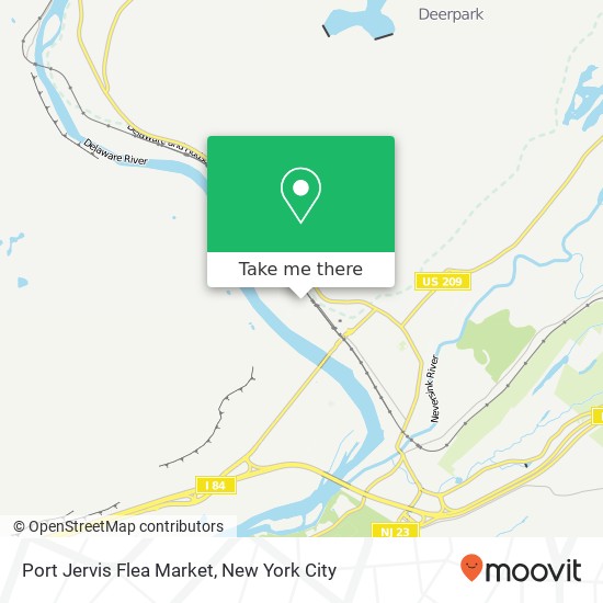 Mapa de Port Jervis Flea Market