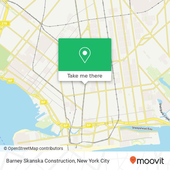 Barney Skanska Construction map
