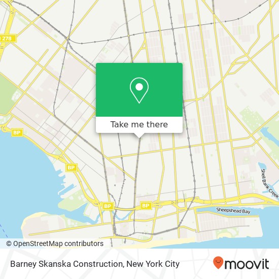 Mapa de Barney Skanska Construction