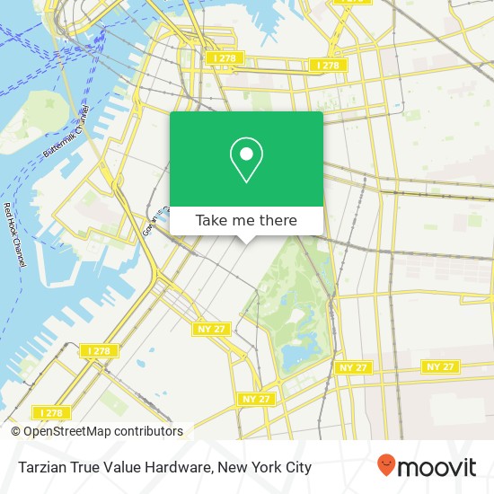 Mapa de Tarzian True Value Hardware