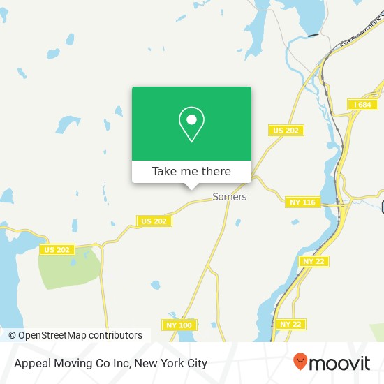 Mapa de Appeal Moving Co Inc