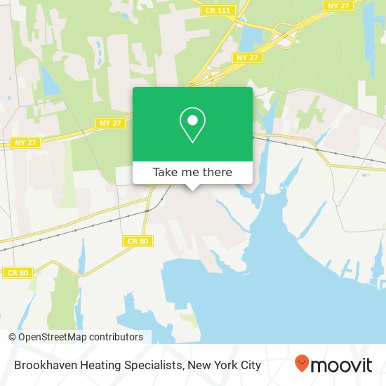 Mapa de Brookhaven Heating Specialists