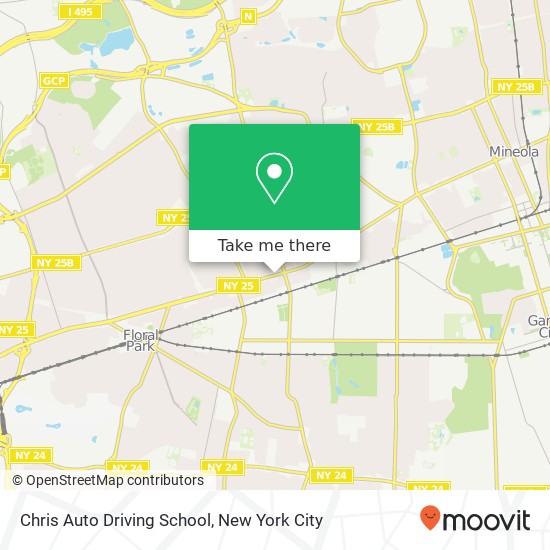 Chris Auto Driving School map