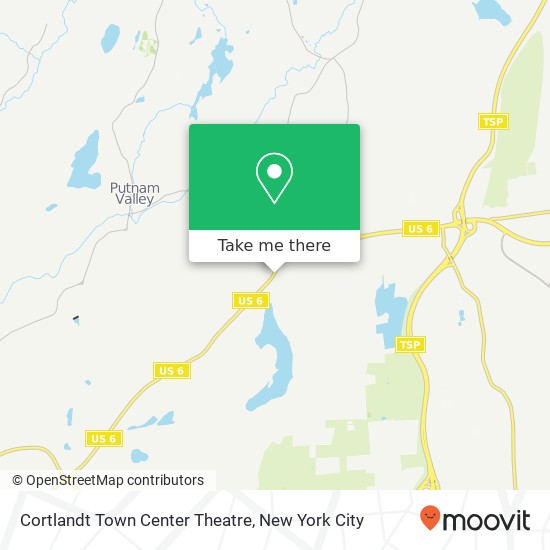 Mapa de Cortlandt Town Center Theatre