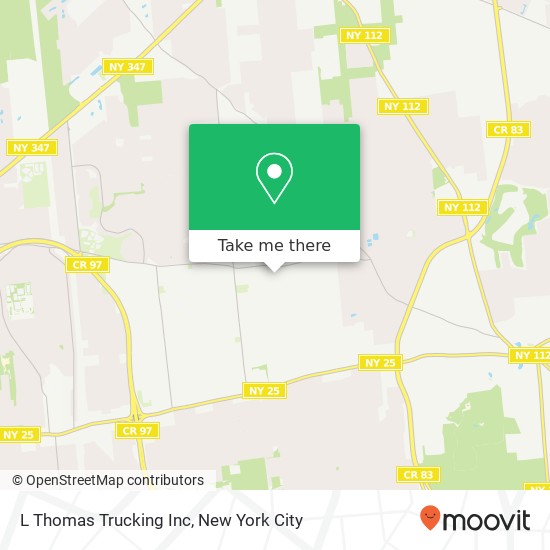 Mapa de L Thomas Trucking Inc