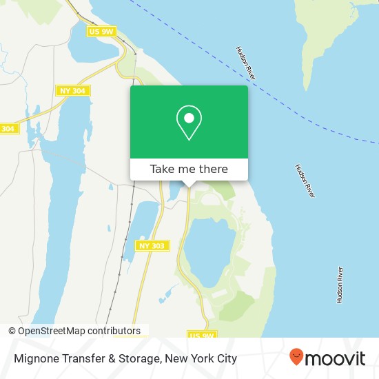 Mignone Transfer & Storage map