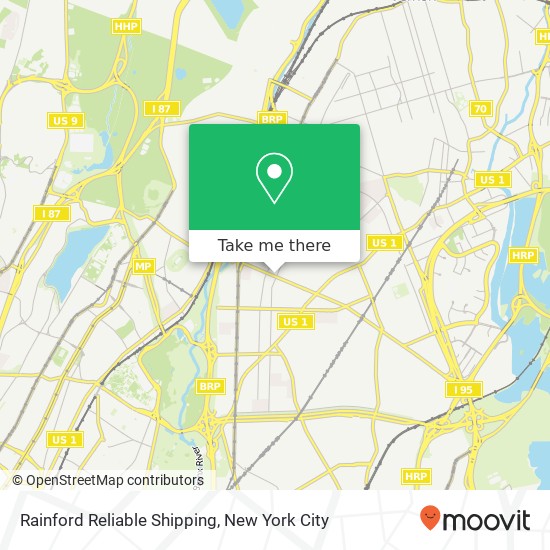 Rainford Reliable Shipping map