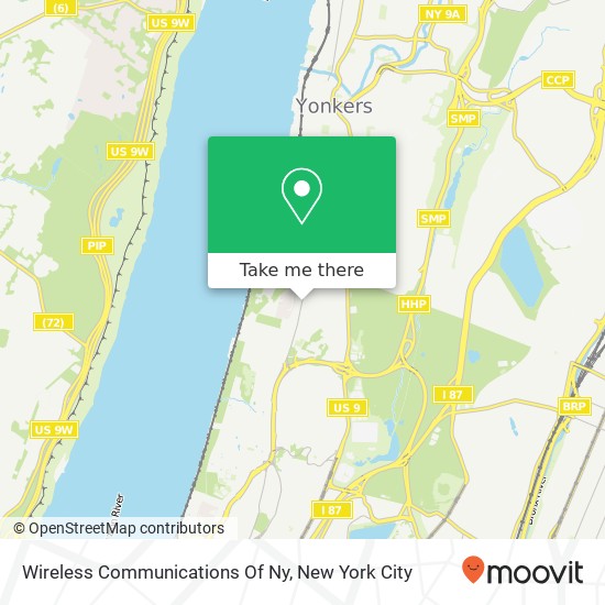 Mapa de Wireless Communications Of Ny