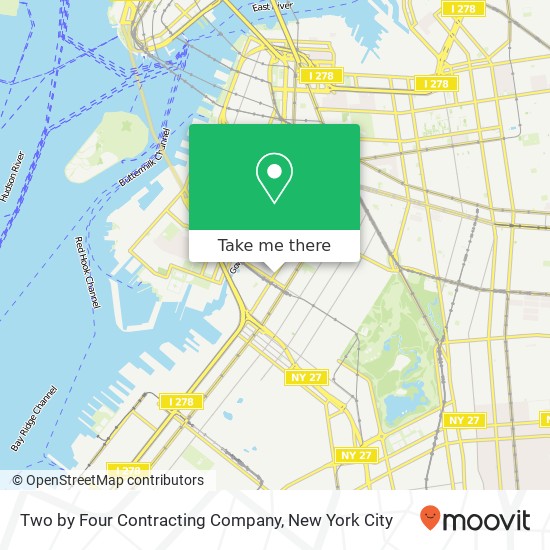 Two by Four Contracting Company map