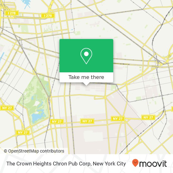 Mapa de The Crown Heights Chron Pub Corp