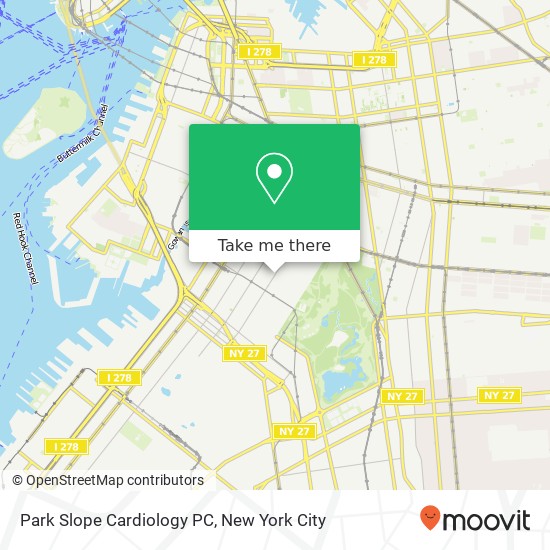 Park Slope Cardiology PC map