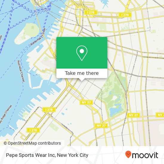 Pepe Sports Wear Inc map