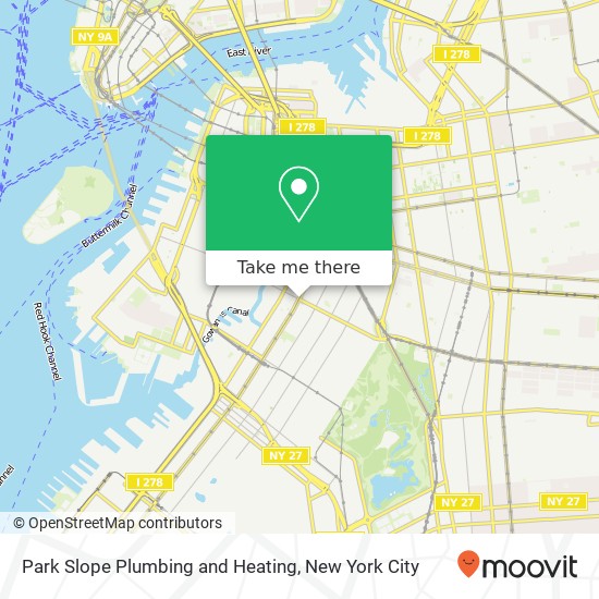 Park Slope Plumbing and Heating map