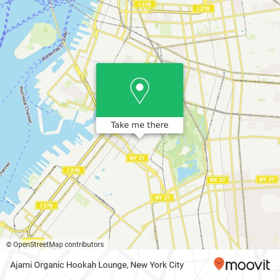 Mapa de Ajami Organic Hookah Lounge
