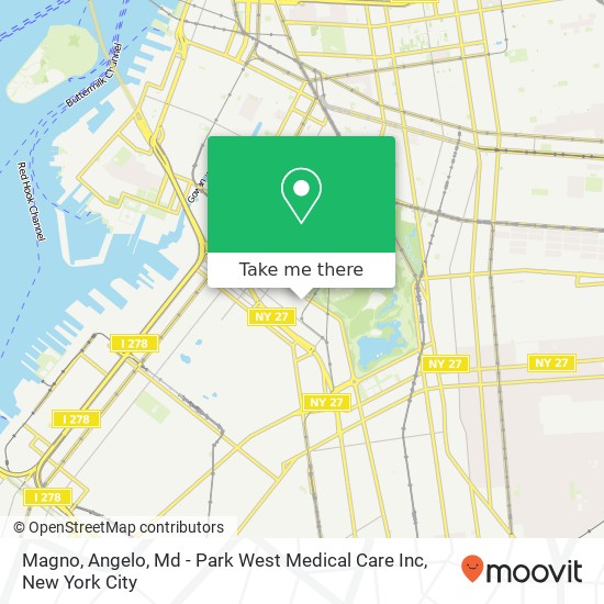 Mapa de Magno, Angelo, Md - Park West Medical Care Inc