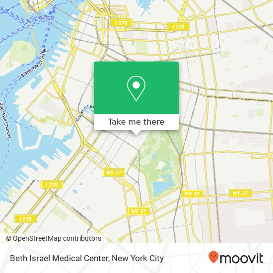 Beth Israel Medical Center map