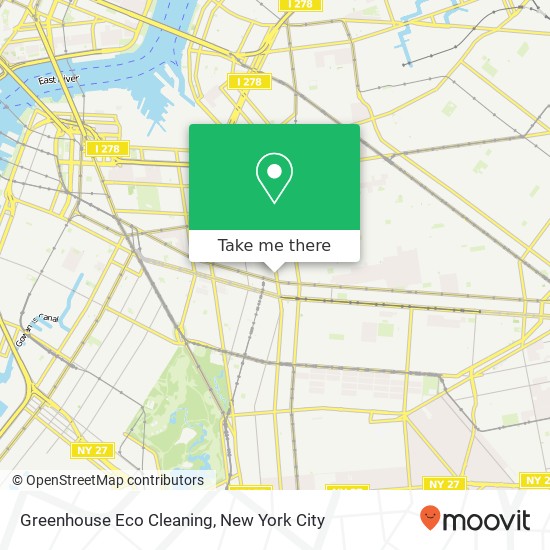 Mapa de Greenhouse Eco Cleaning